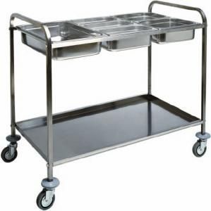 Stainless steel trolley GN 1387 TCA Bowl stand