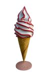 SG028 Cono de publicidad 3D de helado suave para heladería, altura 185 cm