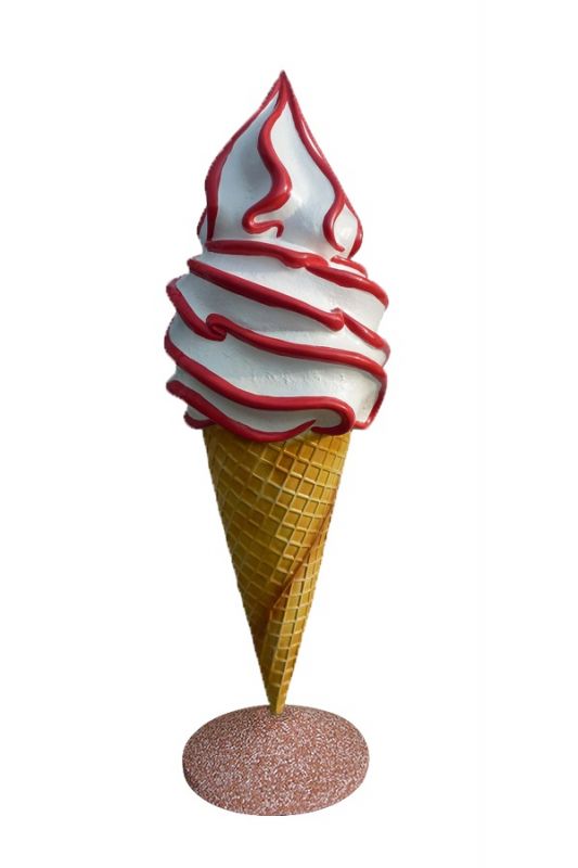 Modelo de simulación de helado PVC falso Helado cono de helado artificial tienda Dis 