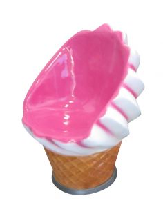 SG051 Soft chair - Soft advertising chair 3D for ice cream parlor height 90 cm