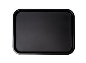 Bandeja rectangular negra antideslizante 18 45X36 cm Vista Global  VG23641-10
