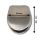 Slow-motion toilet seat in stainless steel - LX3040 series