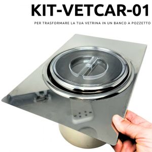 KIT-VETCAR-01 para transformar tu vitrina en un mostrador de cabina - versión policía. policarbonato