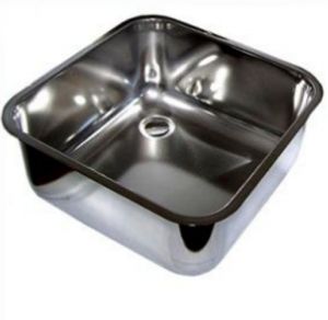 LV33/33A square stainless steel inset sink dim. 330x330x200h 
