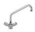 KL1260 PROFESSIONAL single-hole tap for sink, knobs and swivel spout
