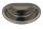 LX1340 "Cin" oval washbasin in stainless steel 465x400x155 mm - SATIN -