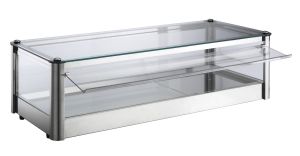 VKB81N Neutral countertop display cabinet 1 PIANO in stainless steel sheet